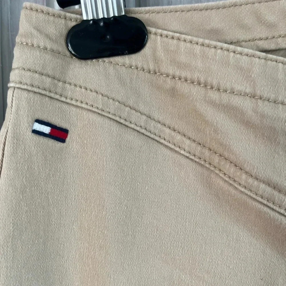 Tommy Hilfiger Y2K Low Rise Flare Chino Khaki Pants 5 prep preppy 2000s neutral - Picture 3 of 10